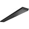 Ekena Millwork 2 1/2"W x 22"D Hidden Floating Steel Heavy Duty Bracket, Powder Coated Black BKTM02X22HFPBL - alternate 1